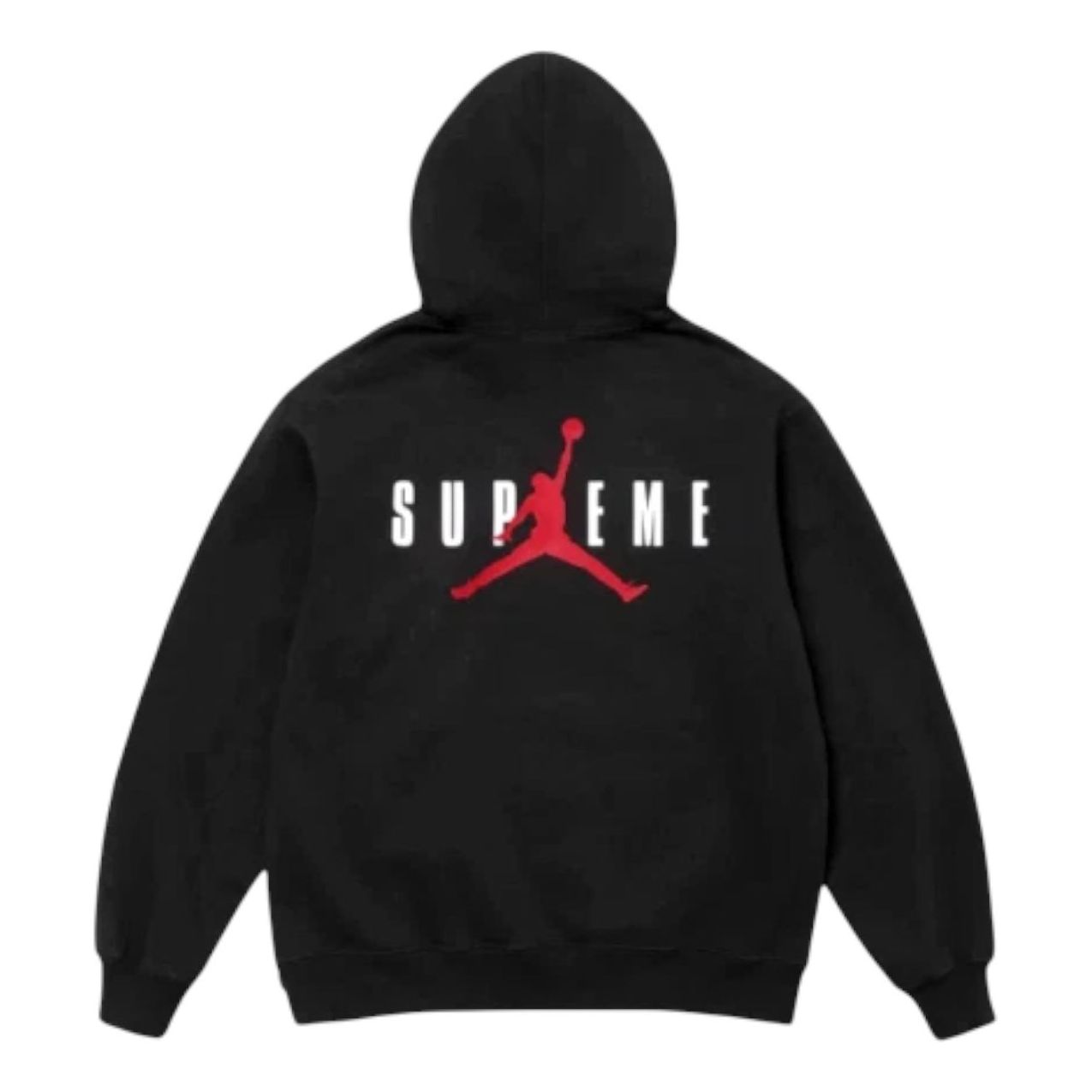 Air Jordan x Supreme Hooded Sweatshirt 'Black' HF0836-010