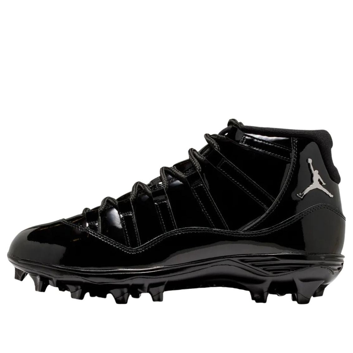Air Jordan 11 Mid TD Cleats 'Black Patent' HM7324-001
