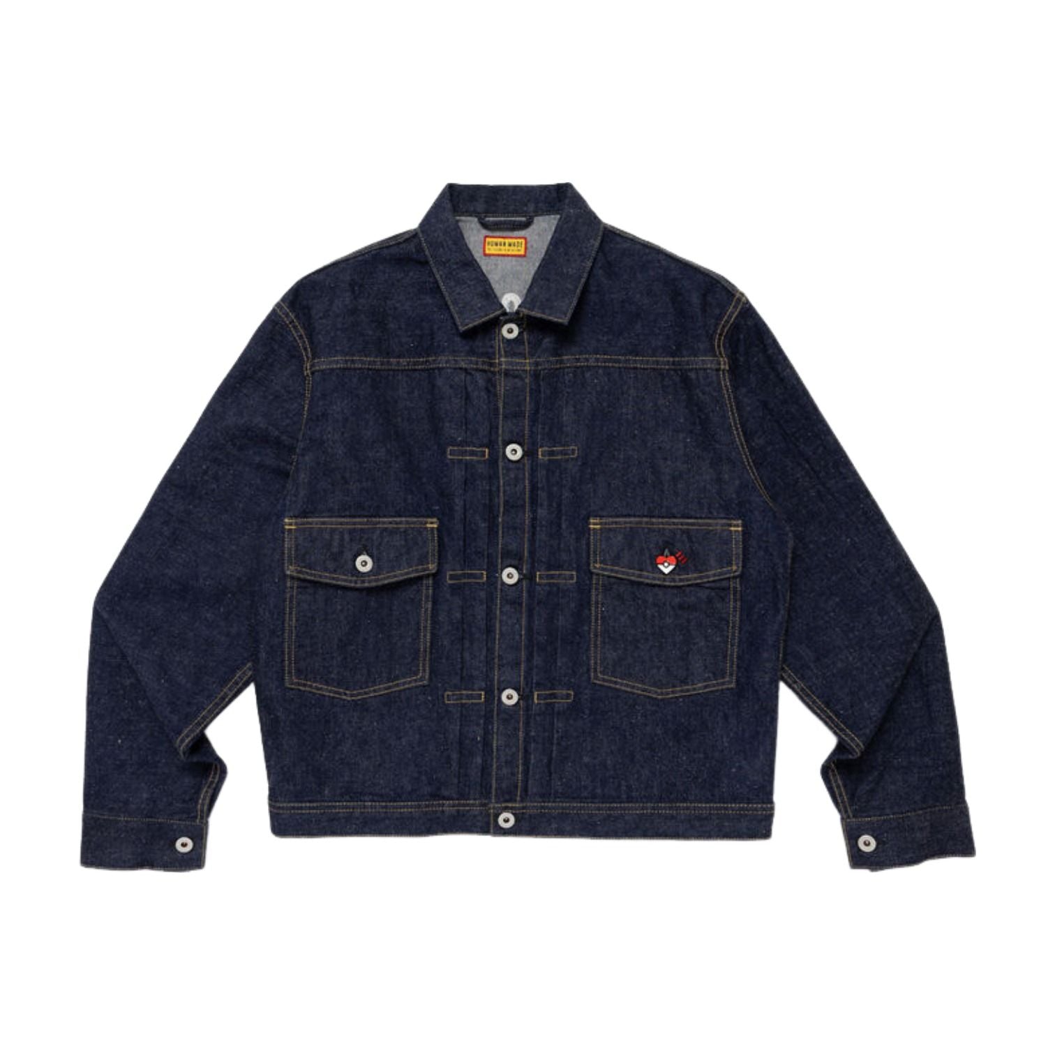 HUMAN MADE x Pokemon Made Denim Jacket 'Indigo' XX31JK005
