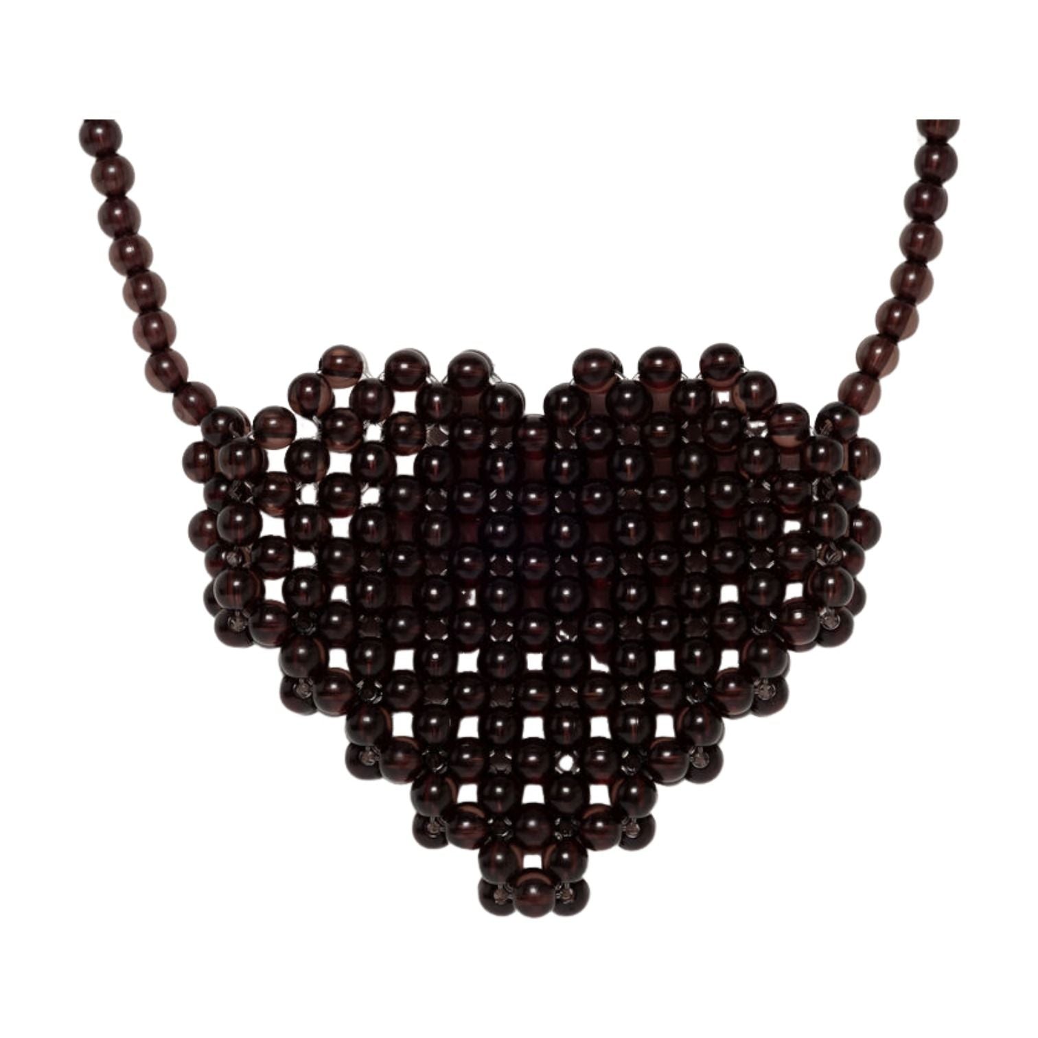 HUMAN MADE Heart Beaded Bag 'Black' HM31GD206-BLK
