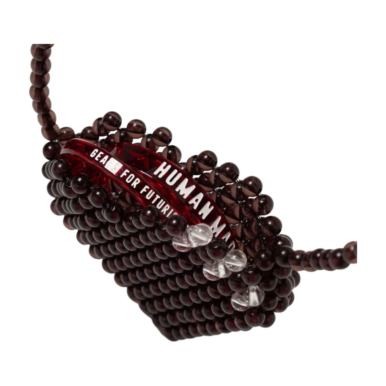 HUMAN MADE Heart Beaded Bag 'Black' HM31GD206-BLK
