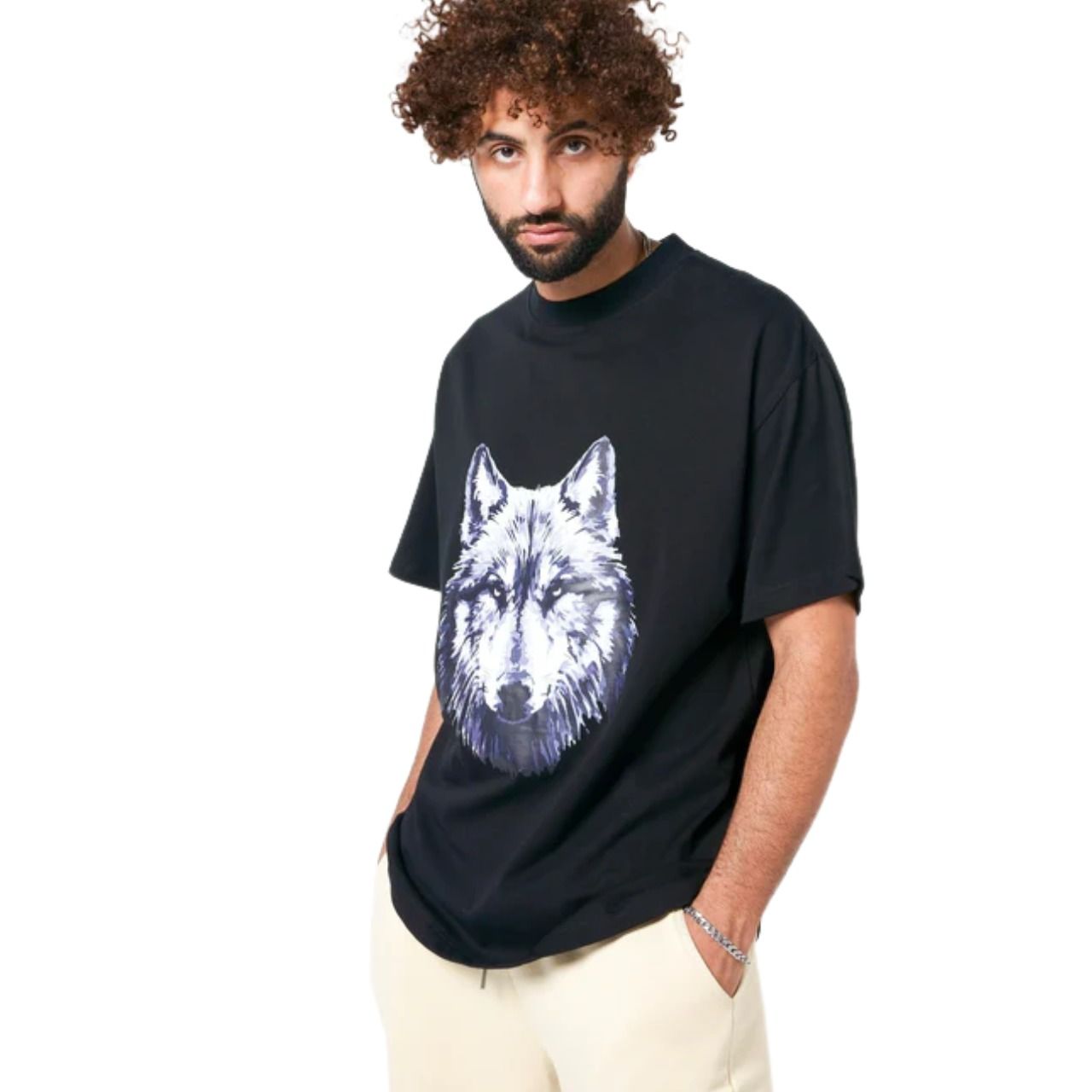 House of Cenmar Wolf Artwork Print T-Shirt 'Black' HOC-KW3