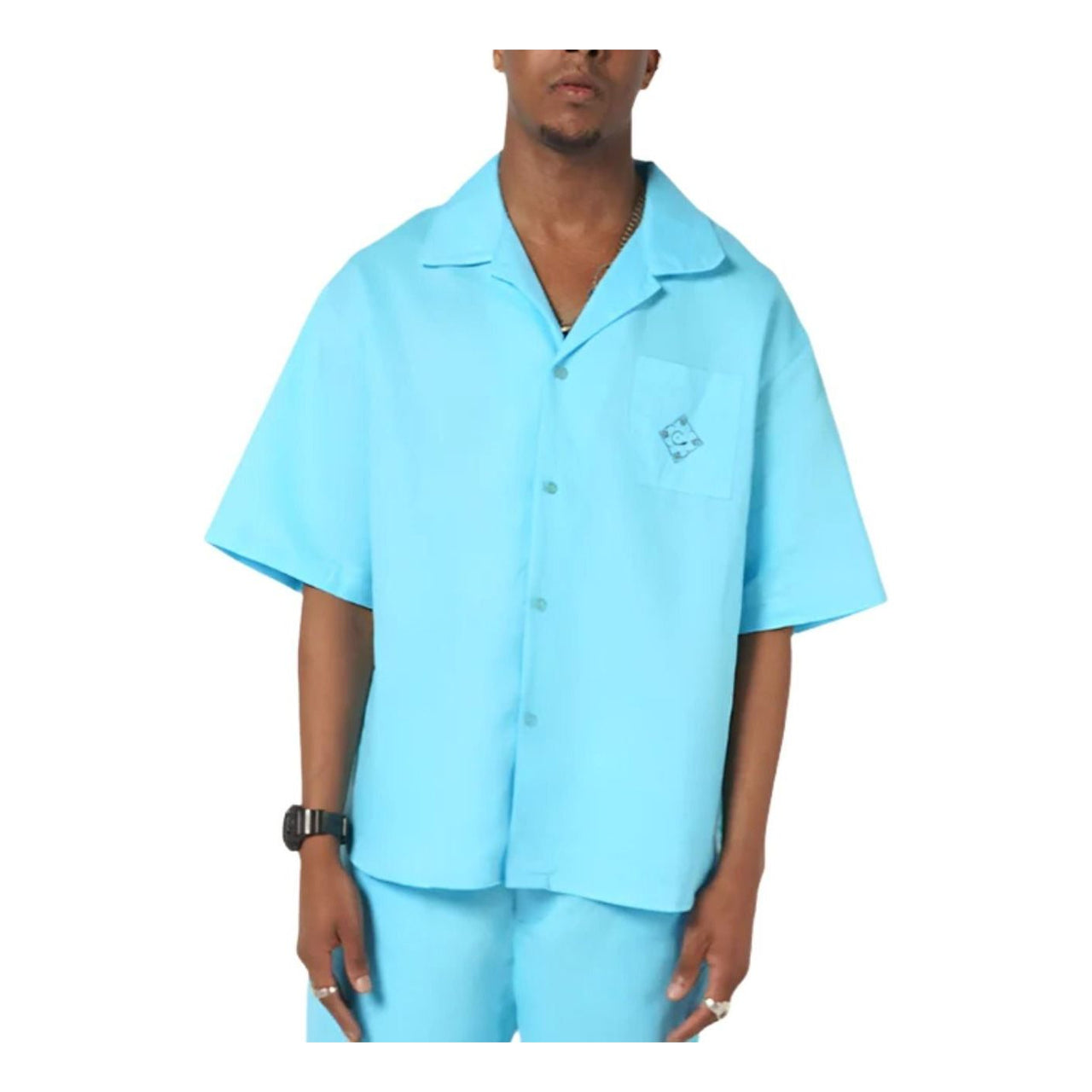 House of Cenmar Linen Shirt 'Tiffany Blue' HOC-LI02