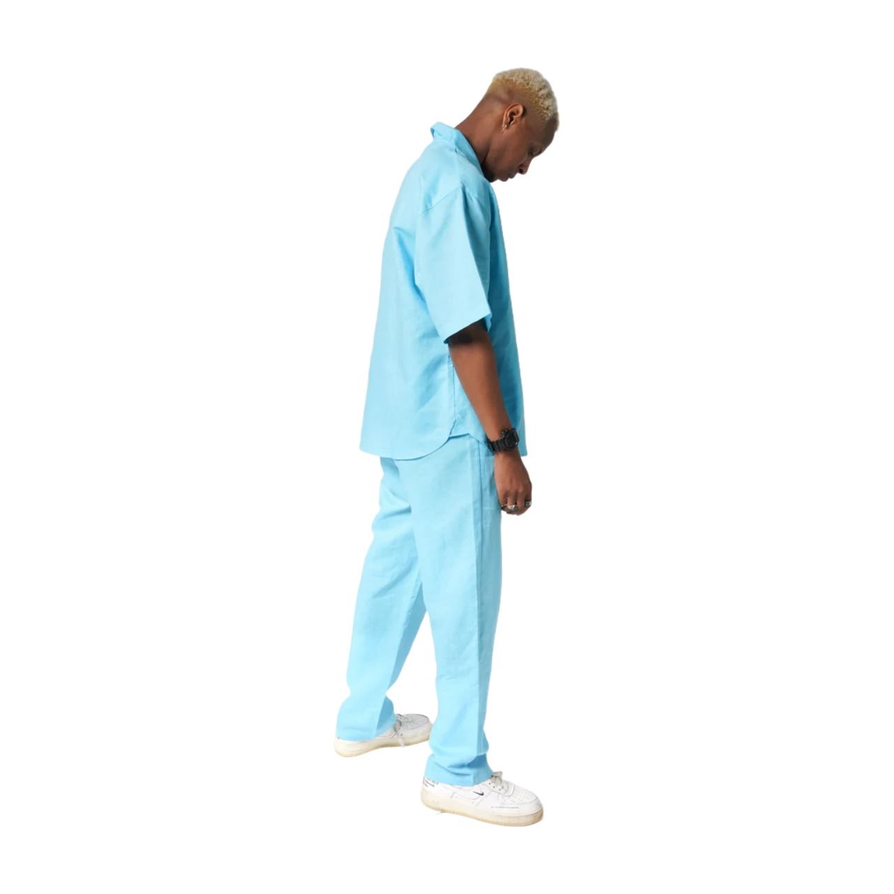 House of Cenmar Linen Pants 'Tiffany Blue' HOC-LI04