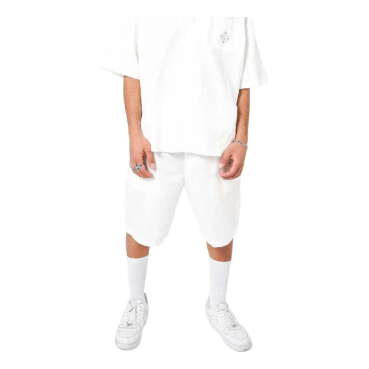House of Cenmar Linen Shorts 'White' HOC-LI05