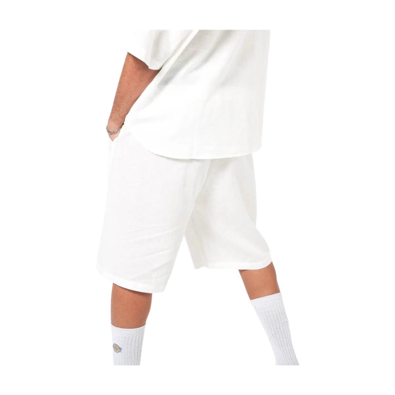 House of Cenmar Linen Shorts 'White' HOC-LI05
