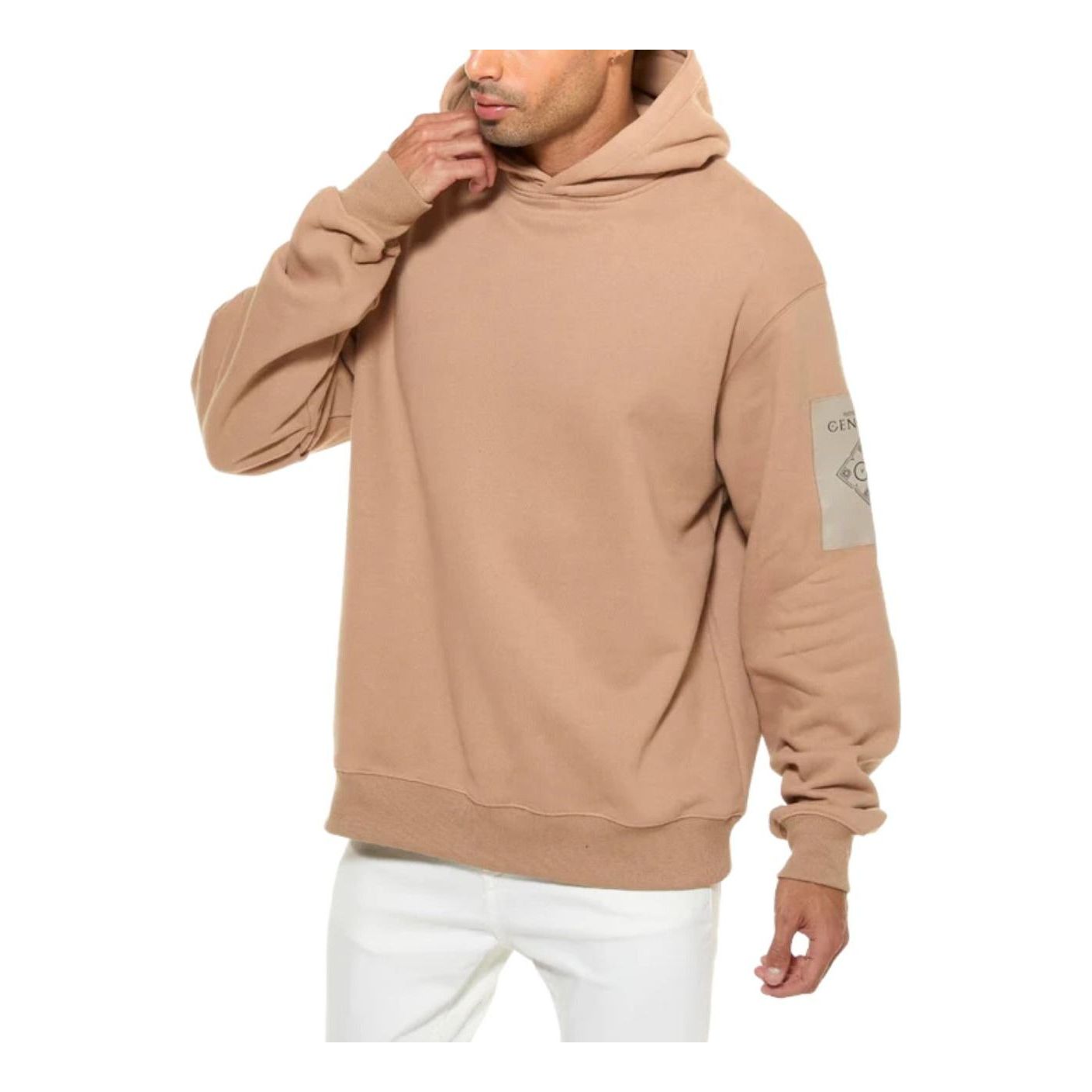 House of Cenmar Logo Patch Hoodie 'Beige' HOC-OWH