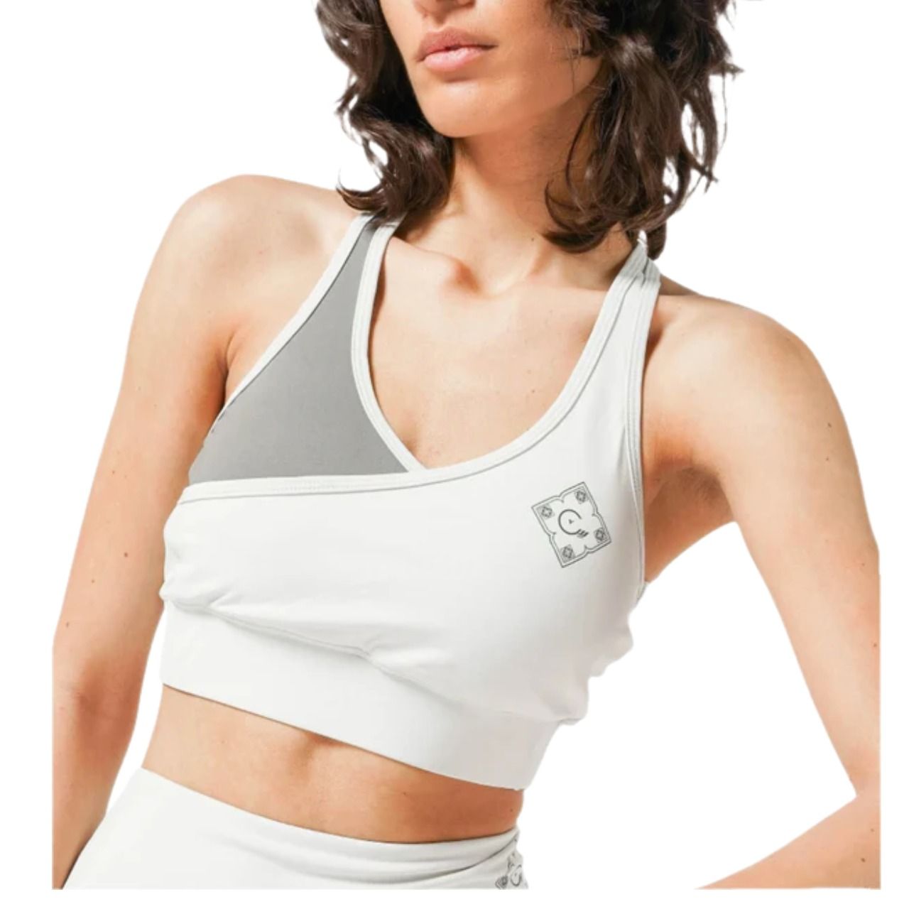 (WMNS) House of Cenmar Activewear Bra 'Off White Grey' HOC-PBA
