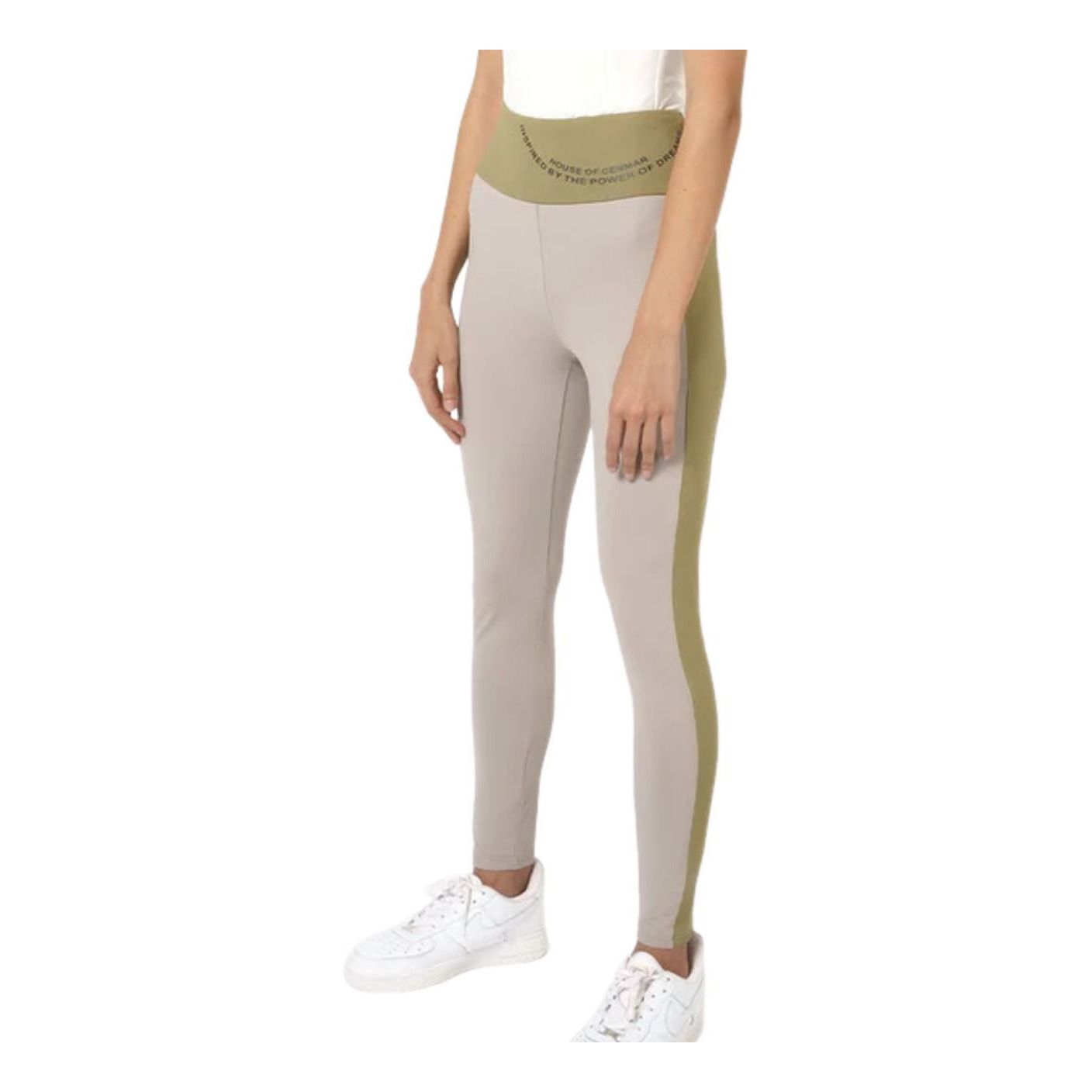 (WMNS) House of Cenmar Activewear Leggings 'Gray Olive' HOC-POG