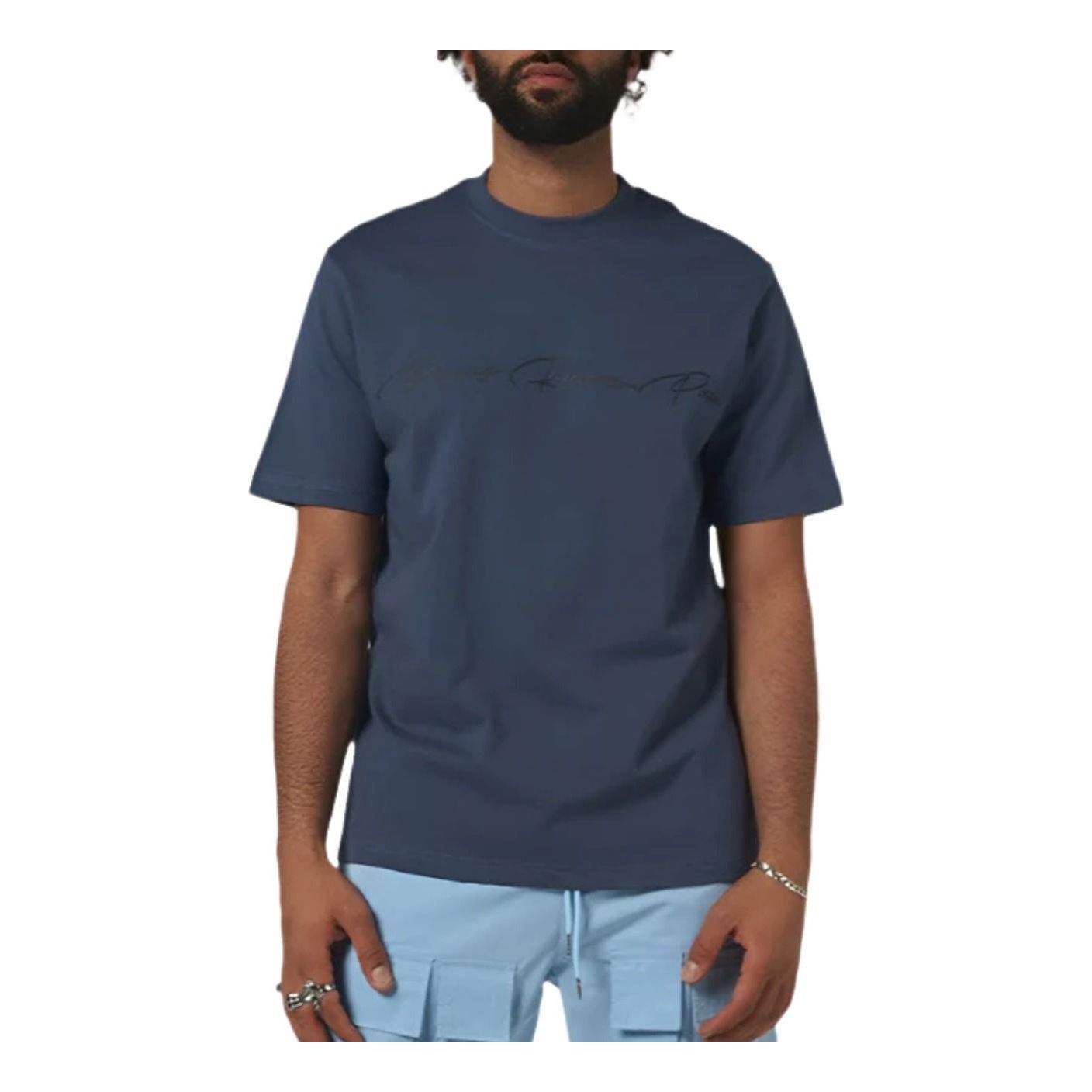 House of Cenmar Printed T-Shirt 'Dark Blue' HOC-PRP