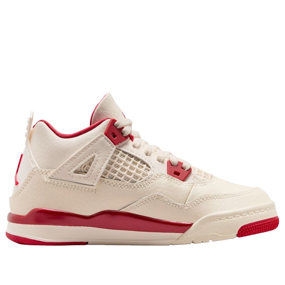 (PS) Air Jordan 4 'Pale Ivory Tough Red' HV4385-108