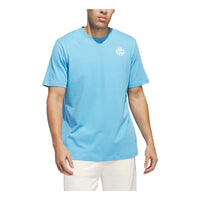adidas Harden Graphic T-shirt Asia Sizing 'Semi Blue Burst' IR5628
