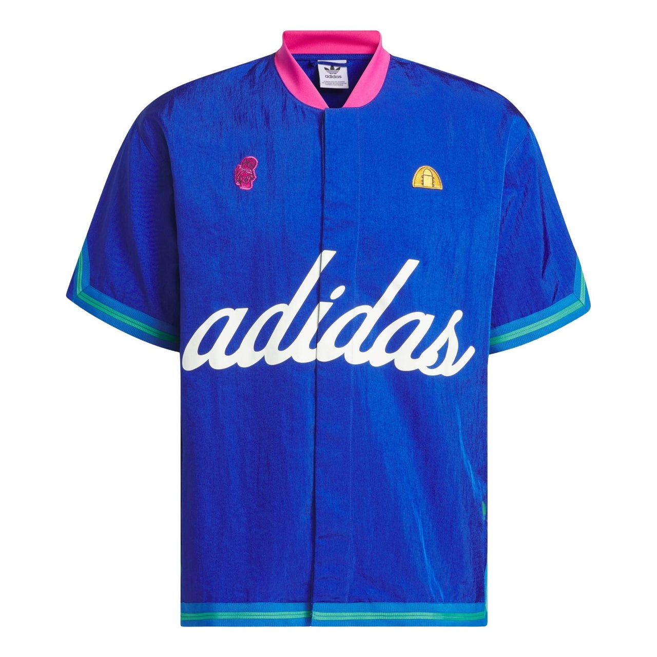 adidas Hoop York City Short Sleeve Warm-Up Shirt Asia Sizing 'Blue' IT9956