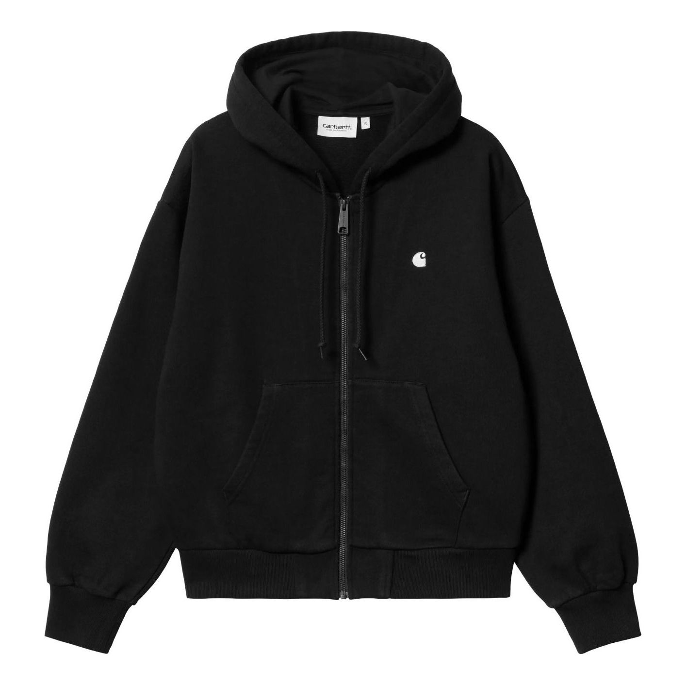 (WMNS) Carhartt WIP Hooded Casey Jacket 'Black Silver' I032642-0M4-XX