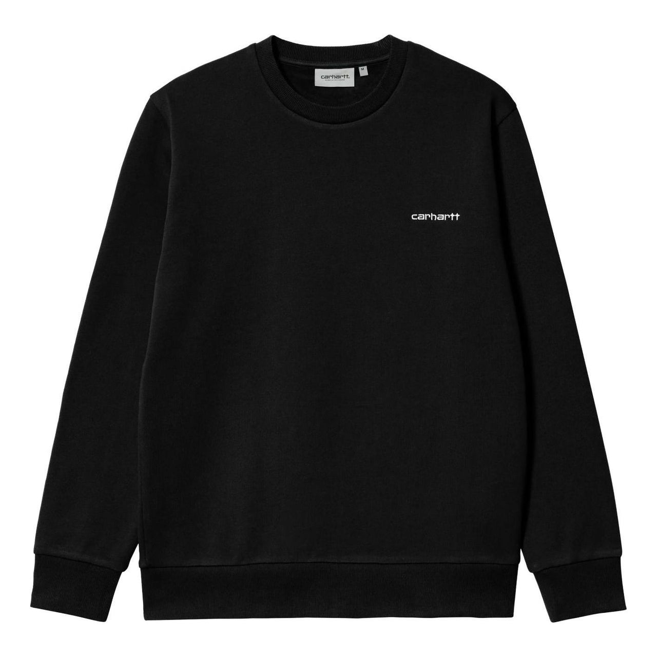 Carhartt WIP Script Embroidery Sweatshirt 'Black White' I034496-0D2-XX