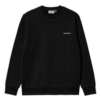 Carhartt WIP Script Embroidery Sweatshirt 'Black White' I034496-0D2-XX