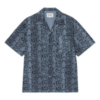 Carhartt WIP S/S Snake Camo Shirt 'Velvet Blue' I036275-3QB-GD