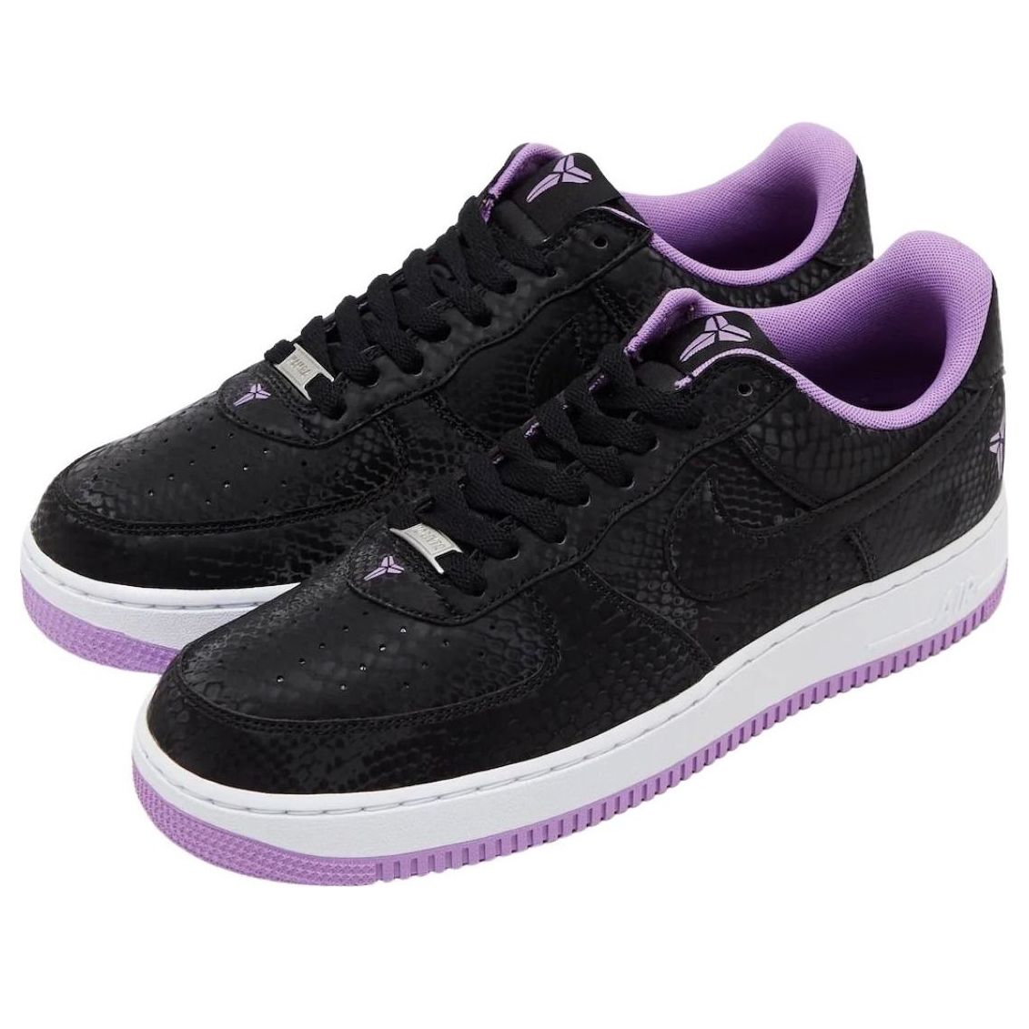 Nike x Kobe Bryant Air Force 1 Low 'Black White Purple' IB0018-007