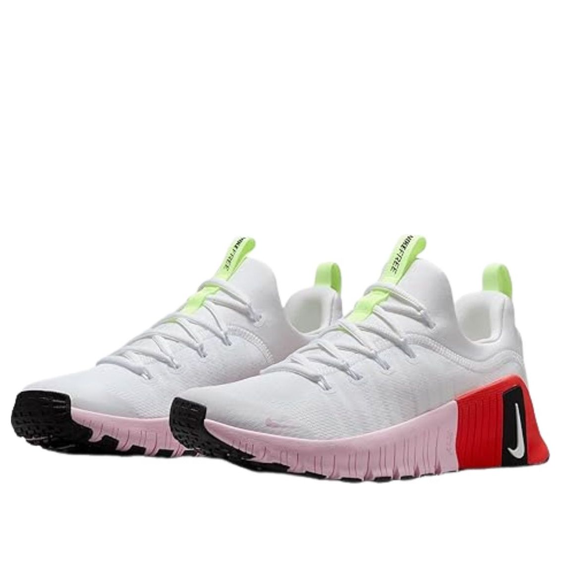 (WMNS) Nike Free Metcon 6 'White Barely Volt Bright Crimson Pink Foam' IB4526-100