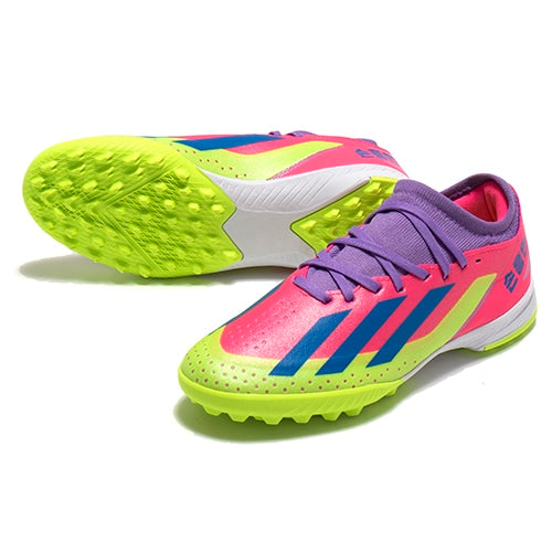 (GS) adidas X Crazyfast Son.3 TF 'Lucid Pink Lemon Bright Royal' ID2629