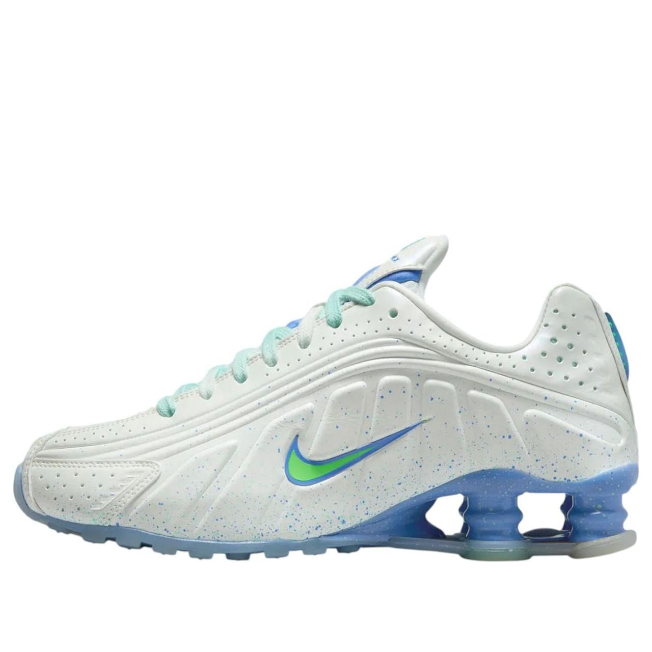 (WMNS) Nike Shox R4 AB 'White Green Strike Royal Pulse' IH2343-100