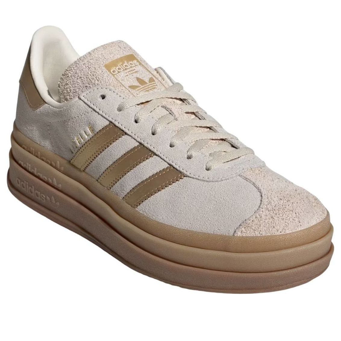 (WMNS) adidas Gazelle Bold 'Cream White Brown Desert' IH6781
