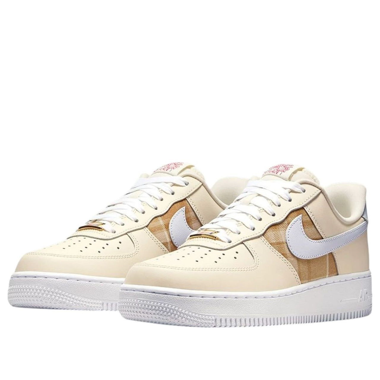 (WMNS) Nike Air Force 1 07 'White Cream Plaid Retro' IH7352-001