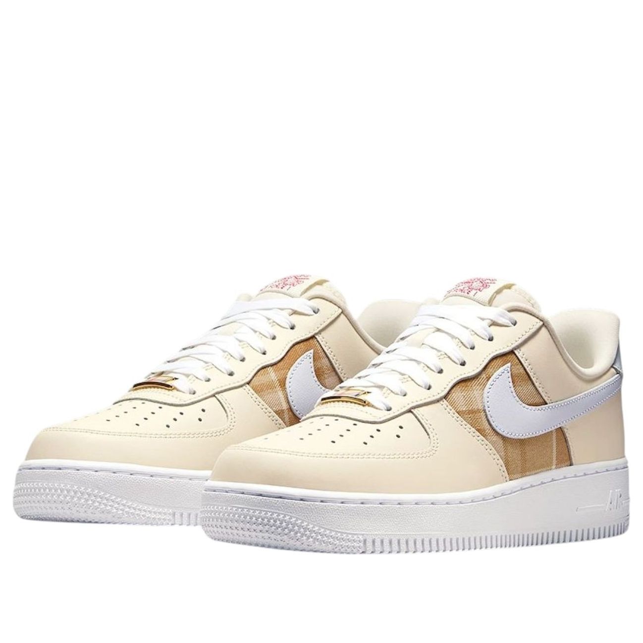 (WMNS) Nike Air Force 1 07 'White Cream Plaid Retro' IH7352-001