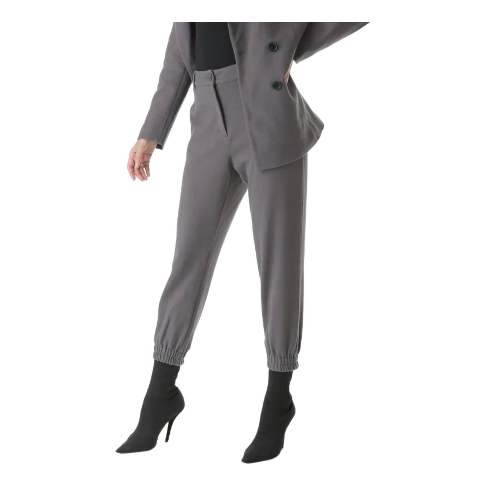 (WMNS) House of Cenmar Double Breasted Pants 'Gray' HOC-B0C01
