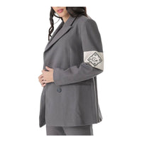(WMNS) House of Cenmar Double Breasted Blazer Fully Lined Jacket 'Grey' HOC-B0C