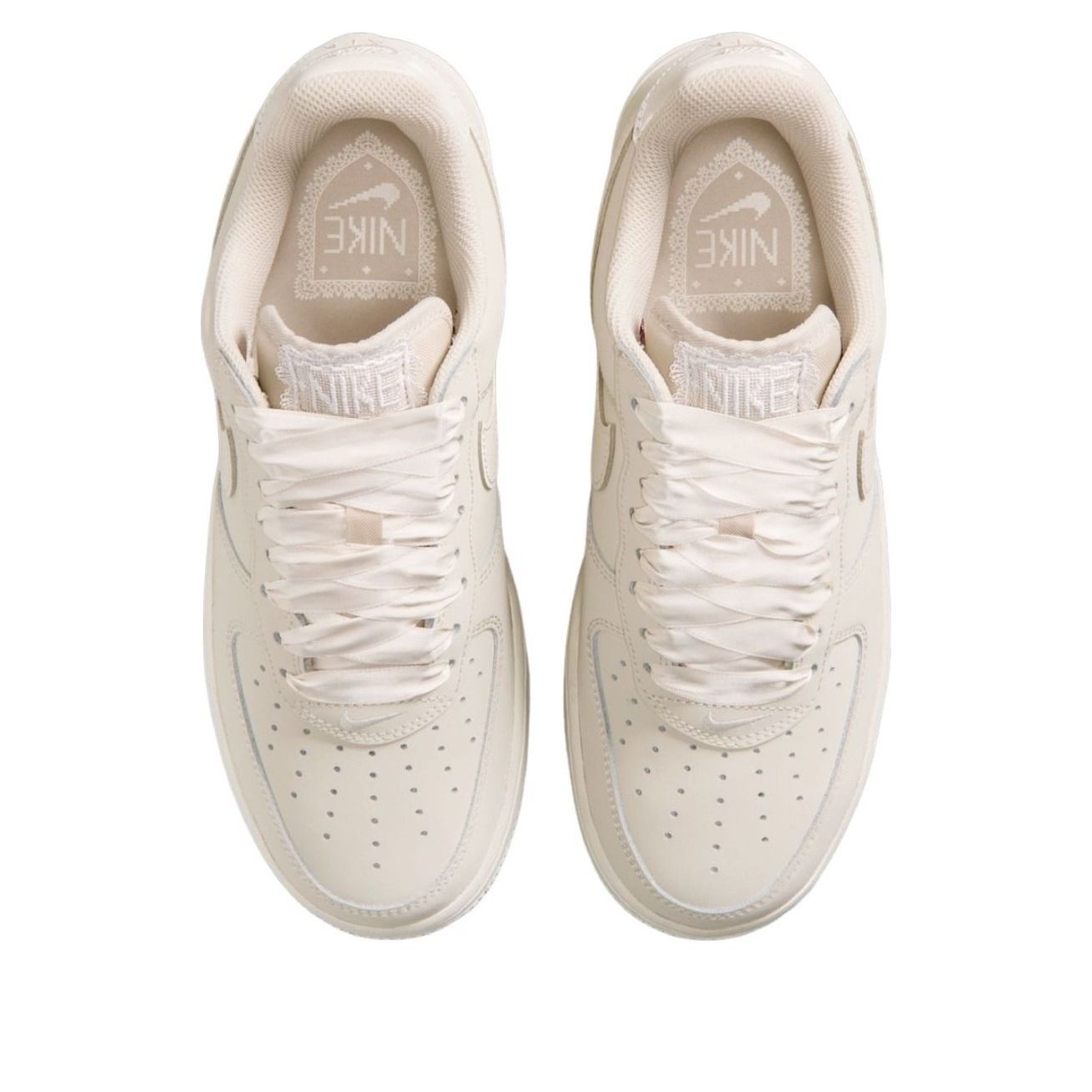 (WMNS) Nike Air Force 1 Low 'Ribbon Lace Oatmeal Ivory' IR0871-100