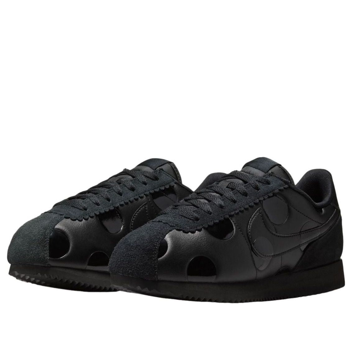 (WMNS) Nike Cortez 'Triple Black Polka Dot' IR1332-002