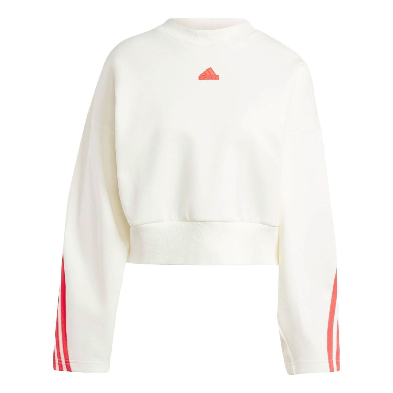(WMNS) adidas Future Icons 3-Stripes Sweatshirt Asia Sizing 'Beige Orange' IS3878