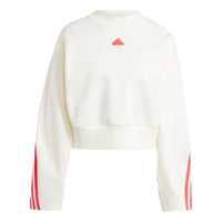 (WMNS) adidas Future Icons 3-Stripes Sweatshirt Asia Sizing 'Beige Orange' IS3878