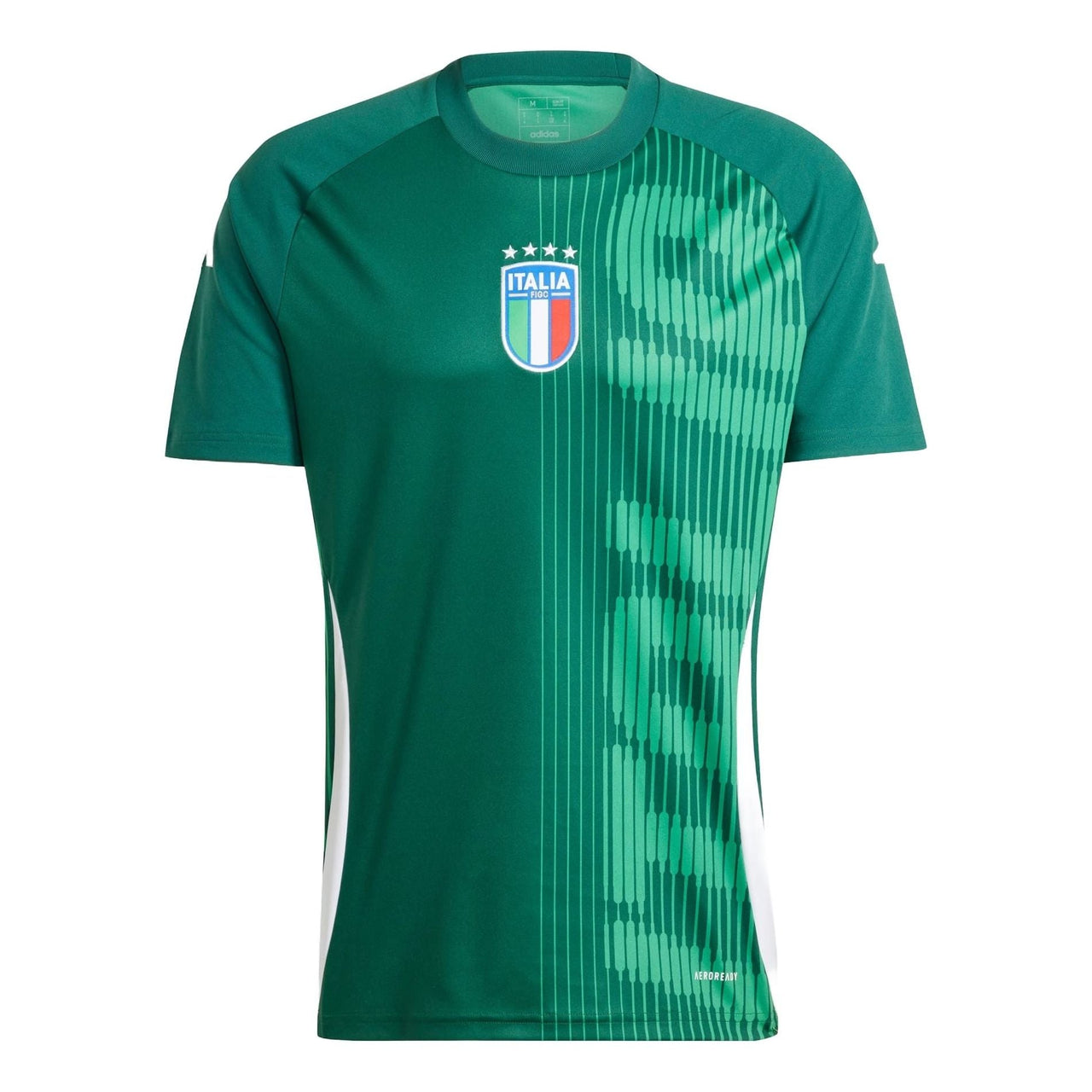 adidas Italy Pre-Match Football Jersey Asia Sizing 'Green' IW7950