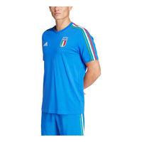 adidas Italy DNA 3-Stripes Football T-shirt Asia Sizing 'Blue' IU2108