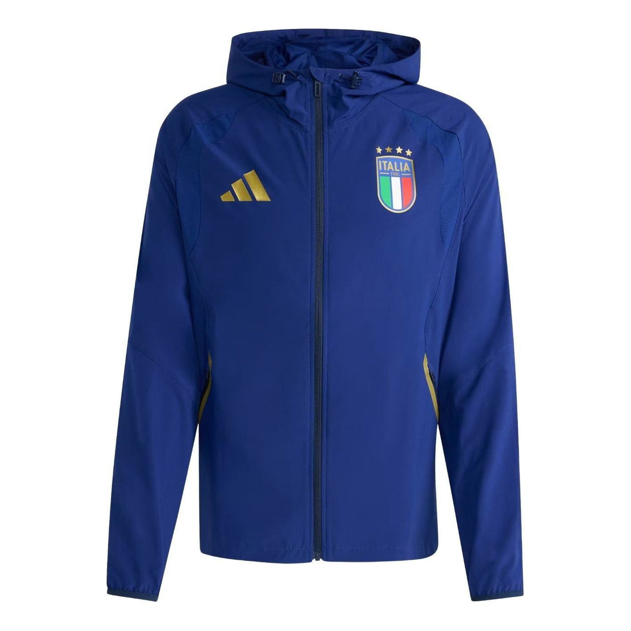 adidas Italy Tiro Travel Full Zip Windbreaker 'Victory Blue' JY7052