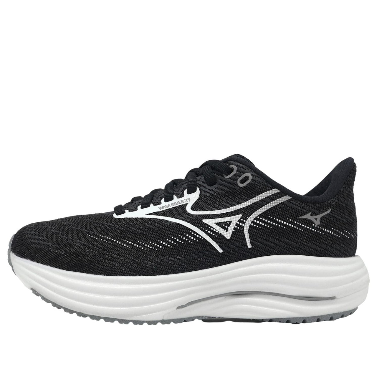(WMNS) Mizuno Wave Rider 29 Super Wide 'Black White' J1GD250622