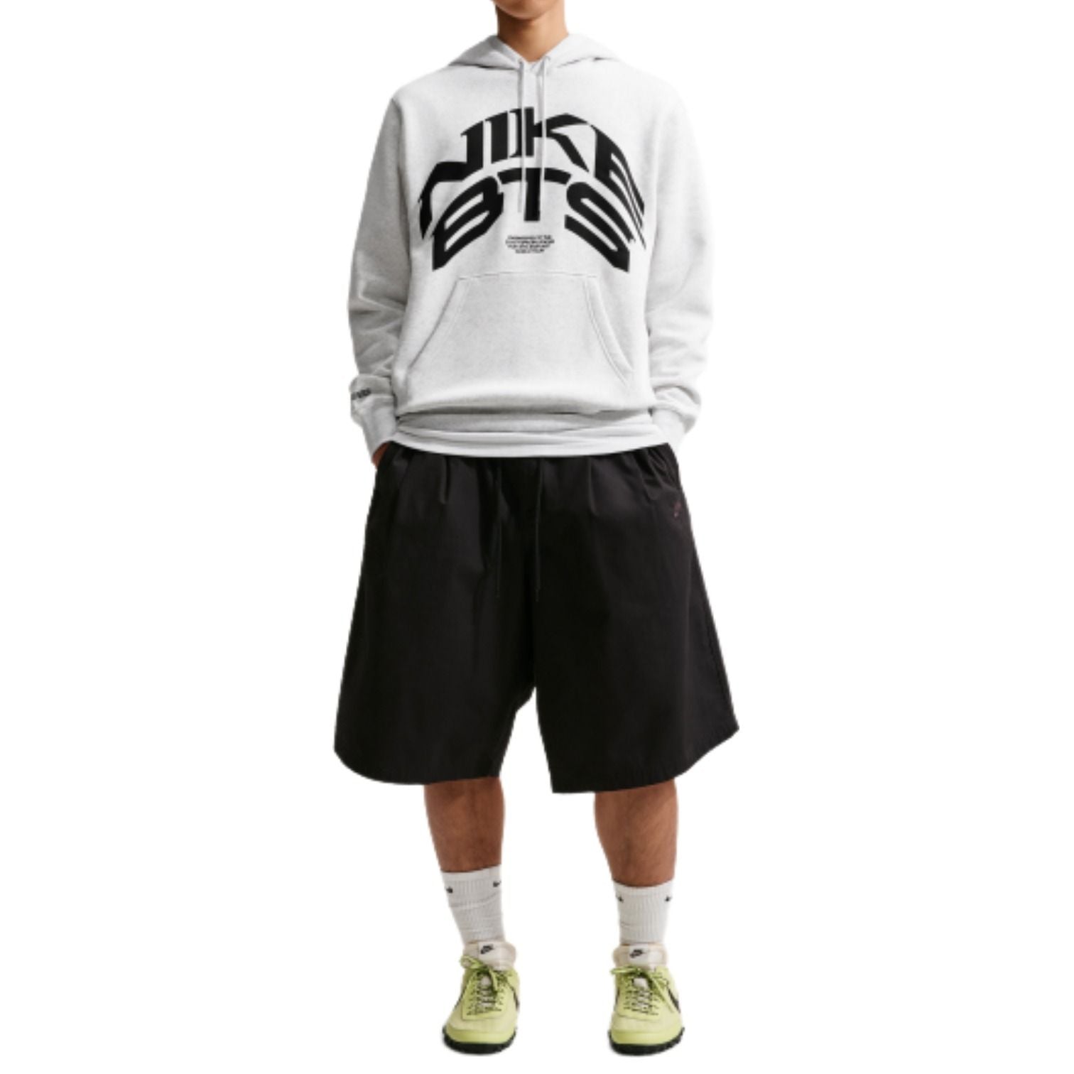 Nike x BTS Fleece Pullover Hoodie 'Birch Heather' JA8525-051