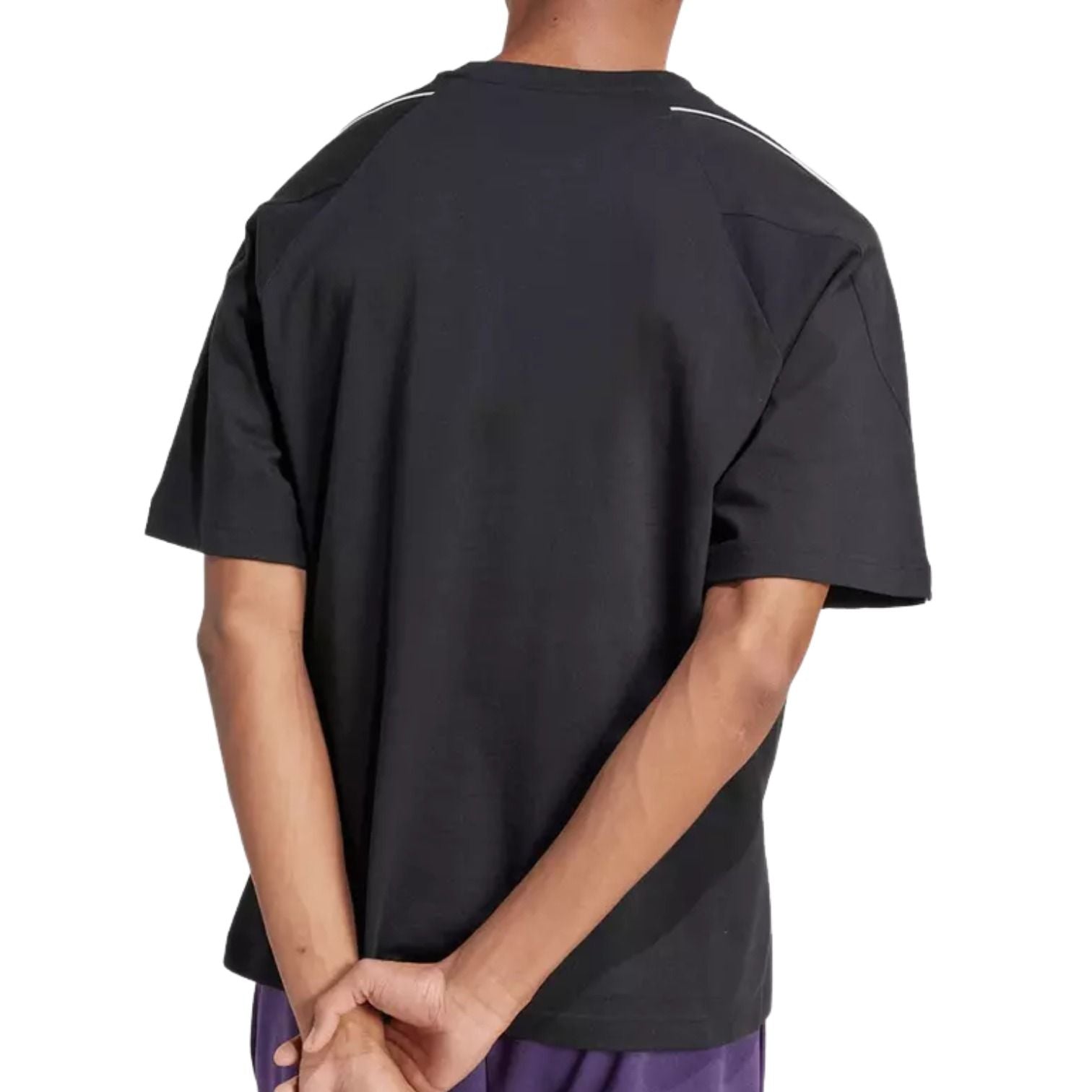adidas Sportswear Stadium T-Shirt Asia Sizing 'Black Off White' JN1824