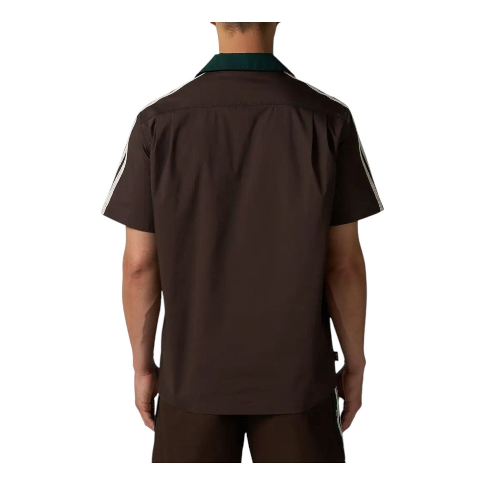 adidas x CLOT BY Edison Chen Short-Sleeved Shirt Asia Sizing 'Green Brown' JP3870