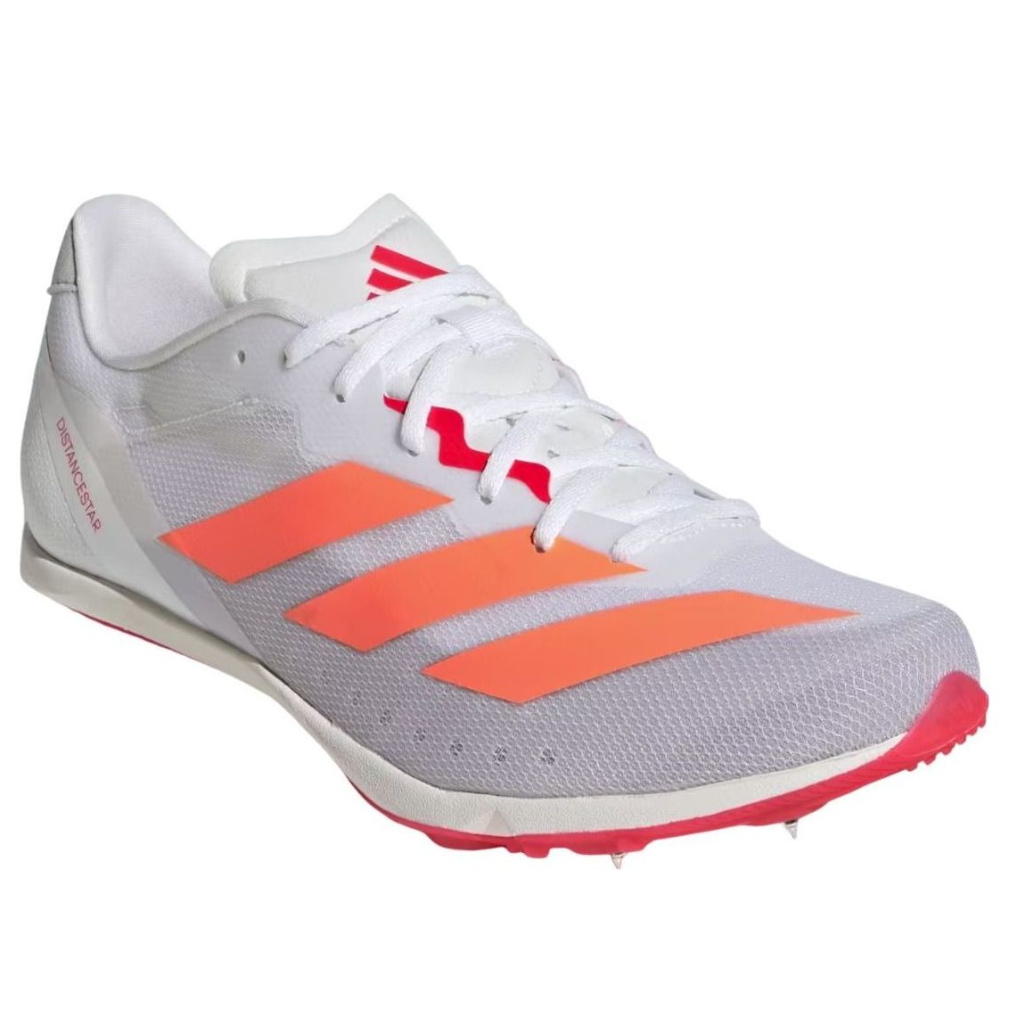 adidas Adizero Distance Star 'White Lucid Orange' JQ0627