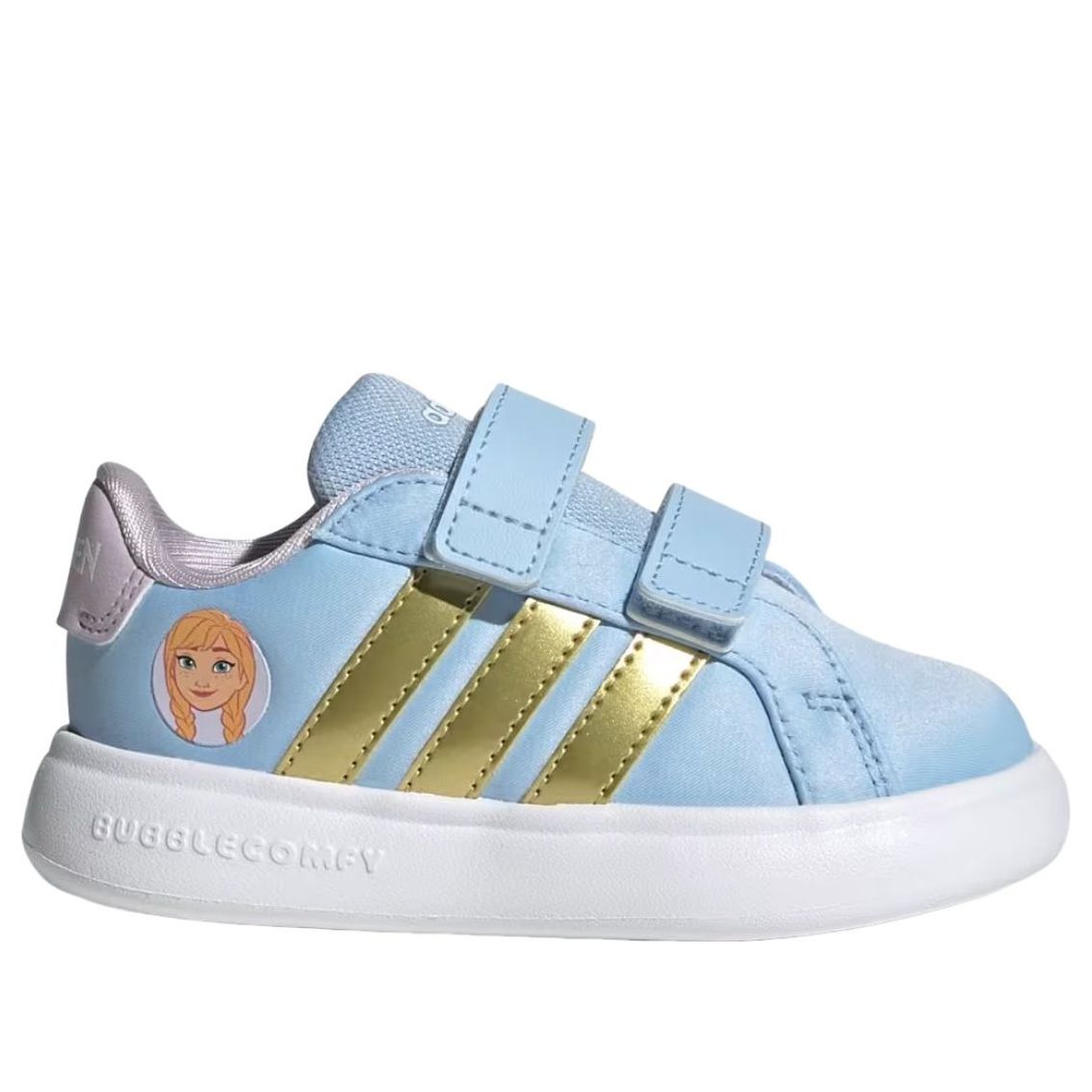 (TD) adidas x Disney Frozen Grand Court 3.0 'Glow Blue Gold Metallic' JQ4355