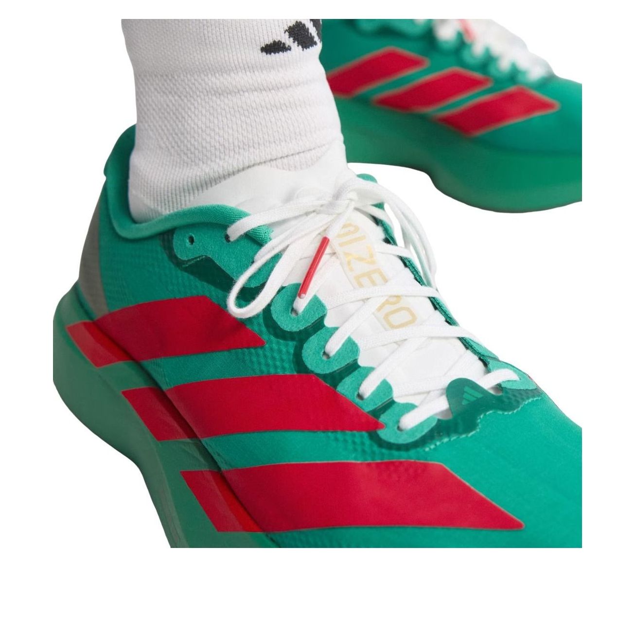 adidas Adizero Evo SL Woven 'Court Green Lucid Red' JQ4440