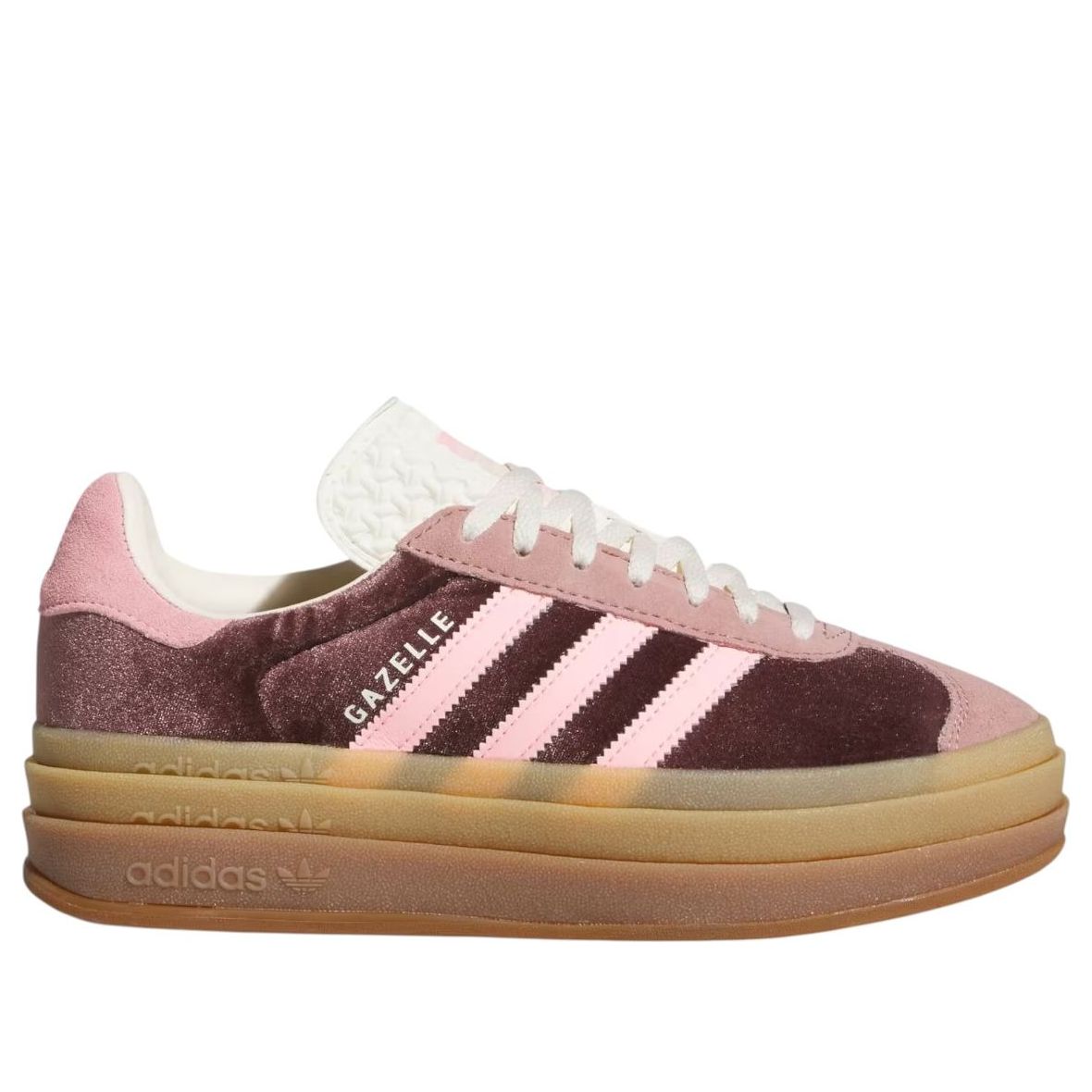 (WMNS) adidas Gazelle Bold 'Shadow Brown Glow Pink' JQ5143