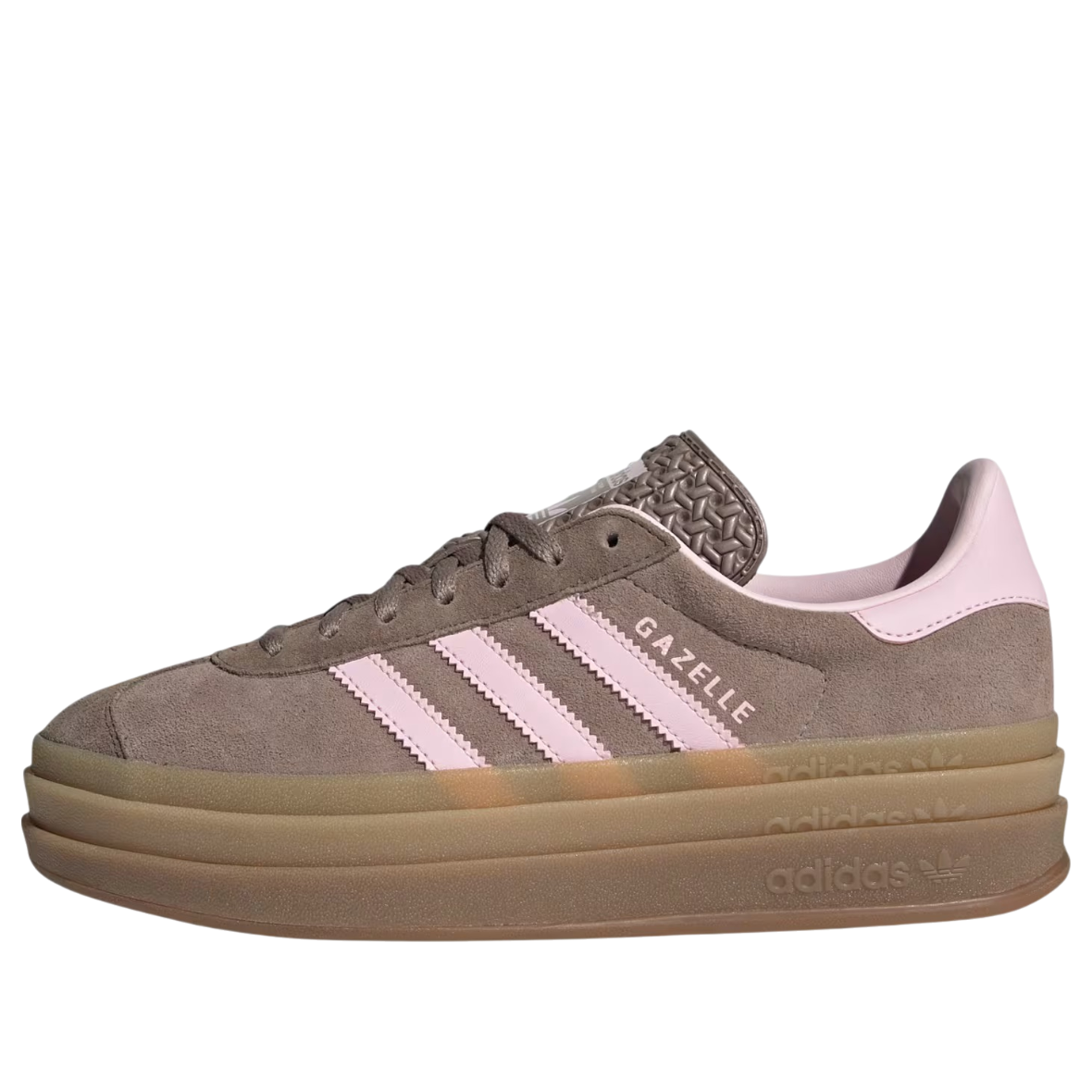 (WMNS) adidas Gazelle Bold 'Trace Brown Clear Pink' JQ6436