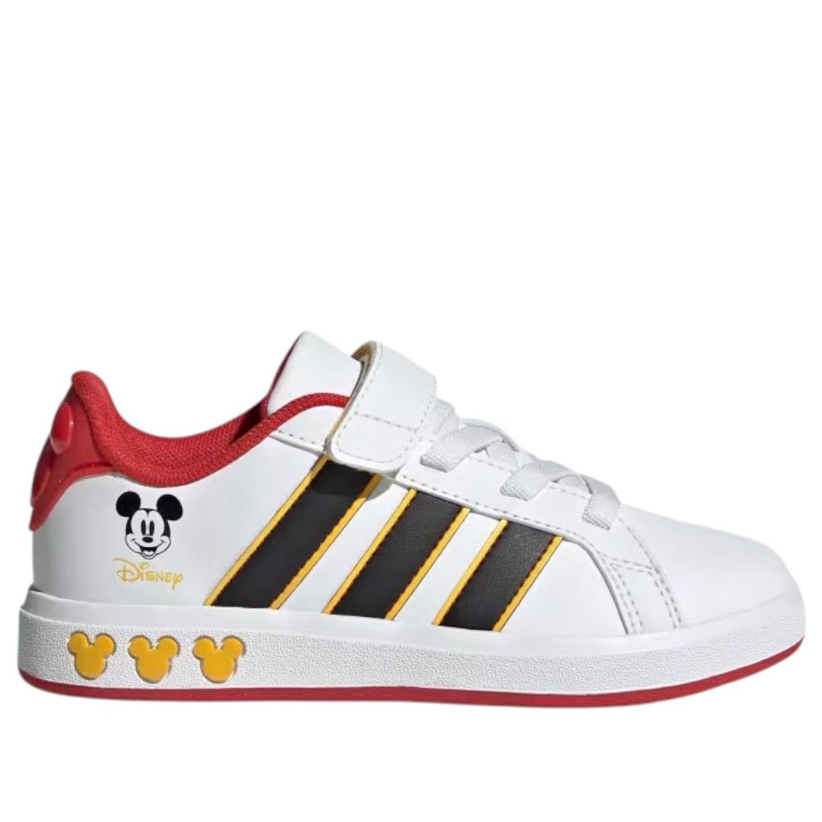 (GS) adidas x Disney Mickey Mouse Grand Court 'Cloud White Black' JQ8067