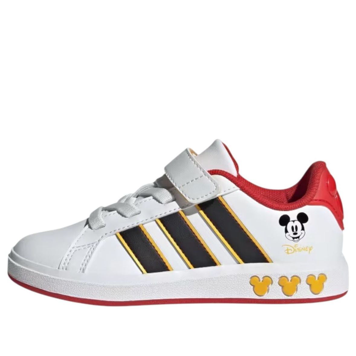 (GS) adidas x Disney Mickey Mouse Grand Court 'Cloud White Black' JQ8067