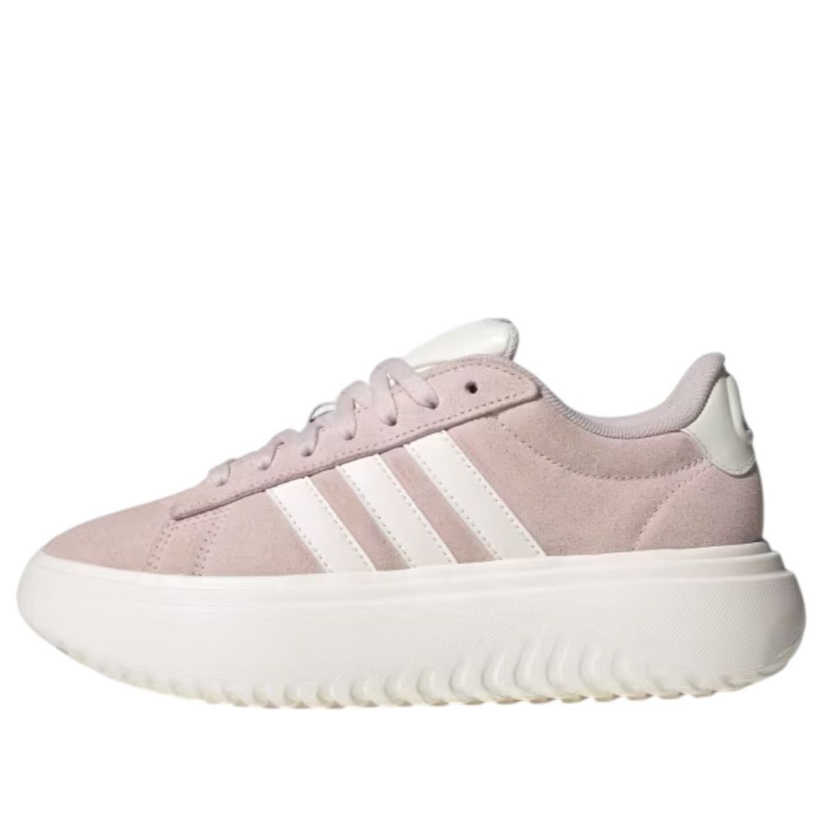 (WMNS) adidas Grand Court Platform 'Putty Mauve White' JR0701