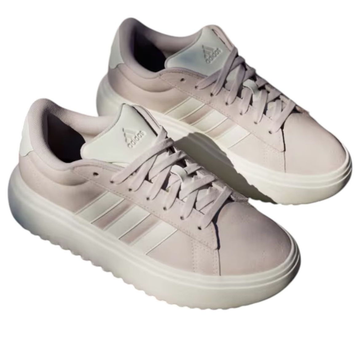 (WMNS) adidas Grand Court Platform 'Putty Mauve White' JR0701